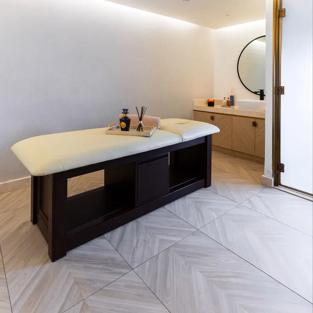 Treatment room interior at Le Dôme Spa, Sheraton Hotel, Al Zahiyah, Abu Dhabi